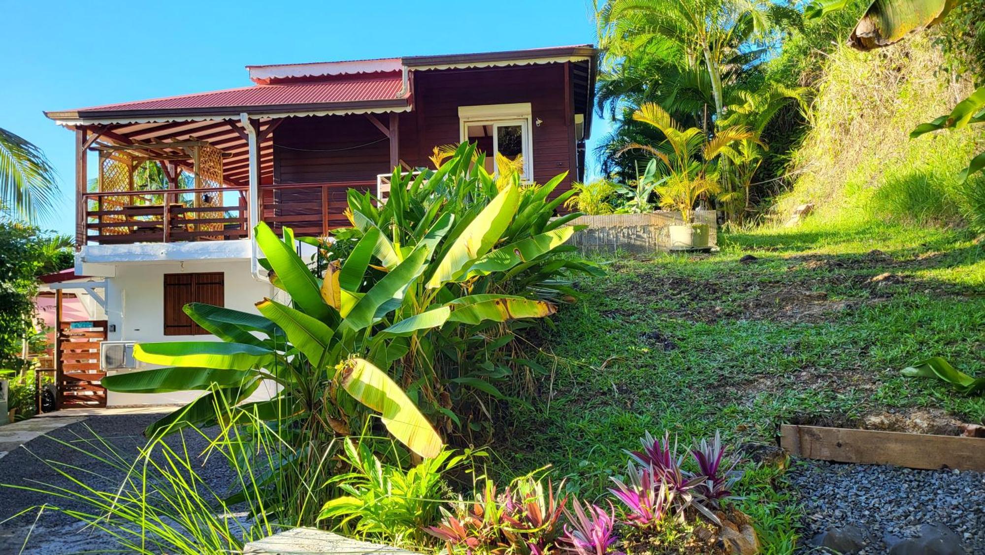 Villa entre mer et montagne Deshaies Exteriör bild